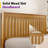 Bilal Solid Wood Queen Bed With Grille Headboard, Natural-1689090716-1689090712