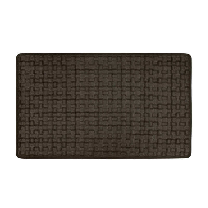 Tapis tissé gaufré anti-fatigue, Rectangle 1 pi 8 po x 3 pi 3 po, Espresso