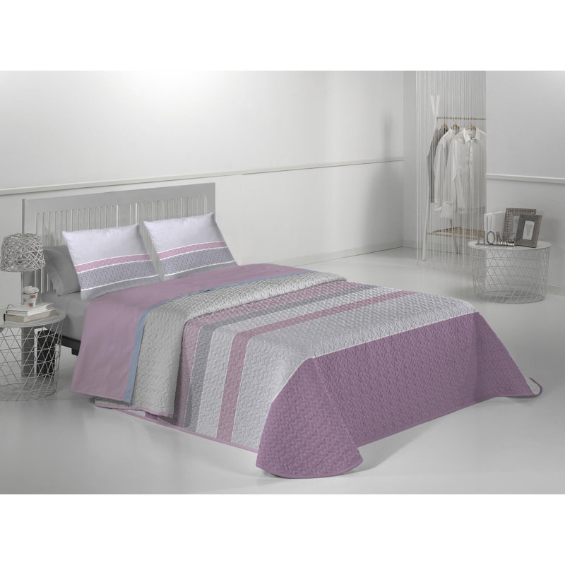 Microfibre Quilt, Mauve, 250cm W x 270cm L