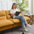 72.4" Cordury Soft Armless Futon Sofa Bed-505392171
