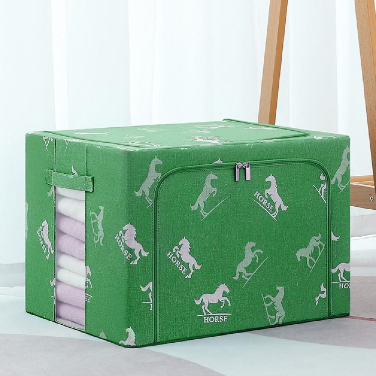 Rebrilliant Clothes Storage Wardrobe Art Folding Fabric Box | Wayfair