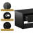 Farmhouse Coffee Table With 2 Drawers For Living Room,Black-779102843