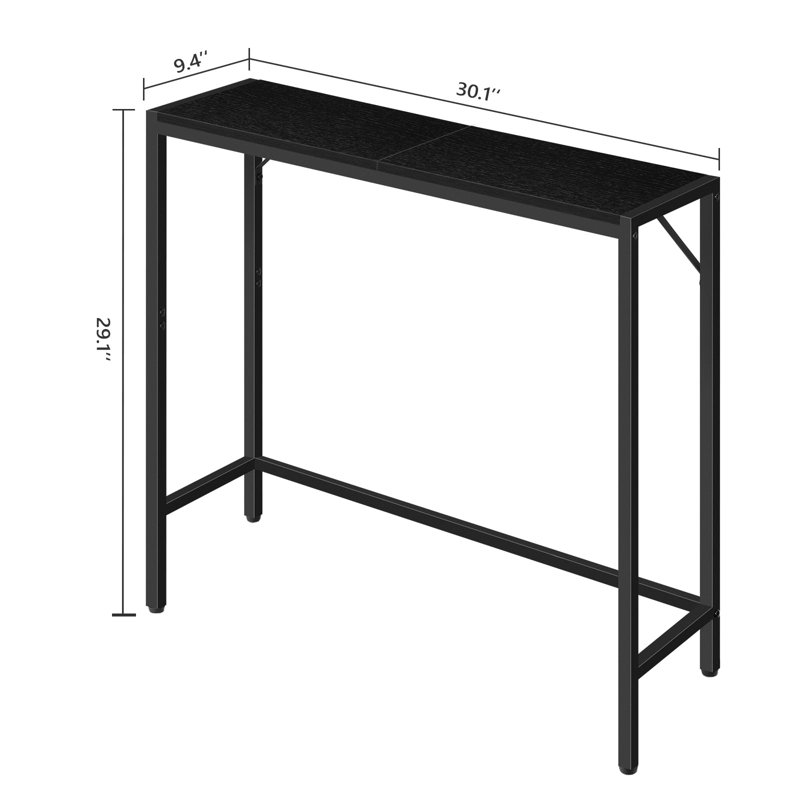 Console Cheverly 30,1 po, Noir