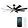 Aura 8 - Blade Indoor/Outdoor Smart Ceiling Fan with Adjustable CCT 2700K-3000K-4000K-5000K LED Light Kit and Remote Control Included, Works With Alexa and iOS or Android App