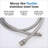 8 Inch Dual Square Shower Head, Rain Shower Head, Adjustable Extension Arm, 3-Way Diverter, 71 Inch Hose-119622079