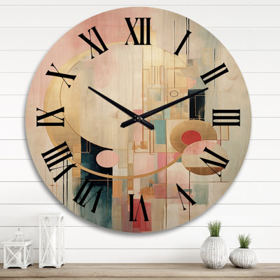 Fredericktown Solid Wood Wall Clock