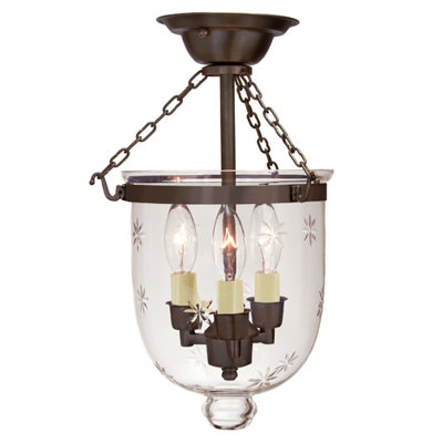 Dianna Glass Semi Flush Mount