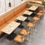 Banc rembourré en similicuir Modern Simple Cafe-101746197