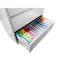 Classeur verrouillable en métal 2 blanc-2129423896