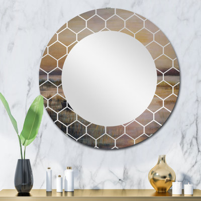 Miroir mural pastel Sunset Over The Lake