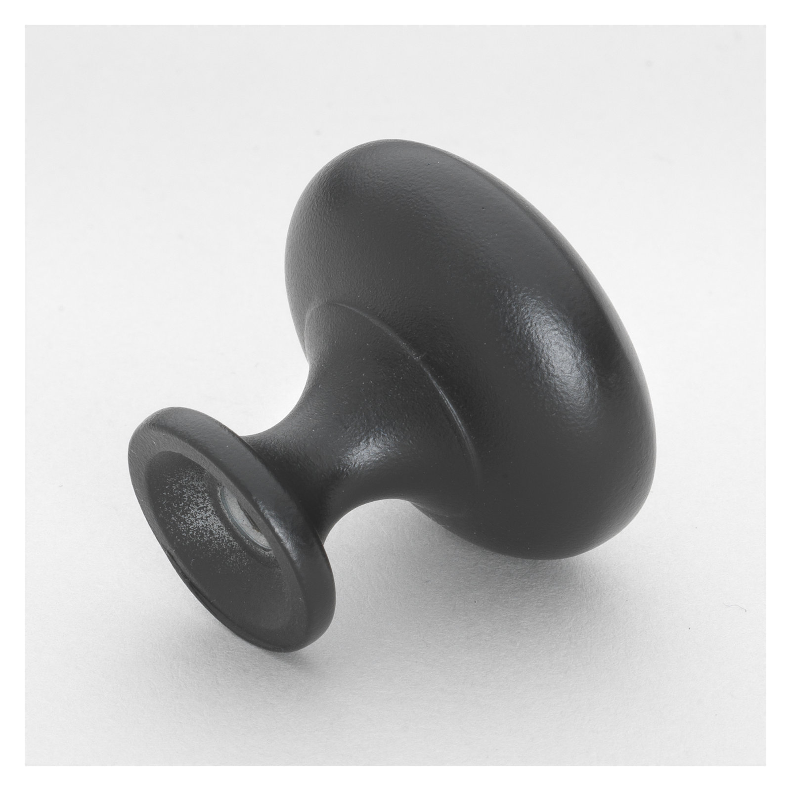 Classic  Mushroom Knob, Matte Black