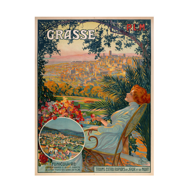 Art sur toile Marcus Jules Grasse, H 19 po x l 14 po