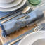 ensemble de 4 serviettes en chambray effilochées-101293279