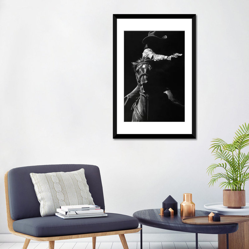 «Getaway véhicule I», impression sur toile, Blanc, Papier beaux-arts encadré noir, H 32 po x l 24 po x P 1 po