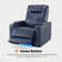 Power Reclining Home Theater Seating with Armrest Storage, Adjustable Headrest and LED Light