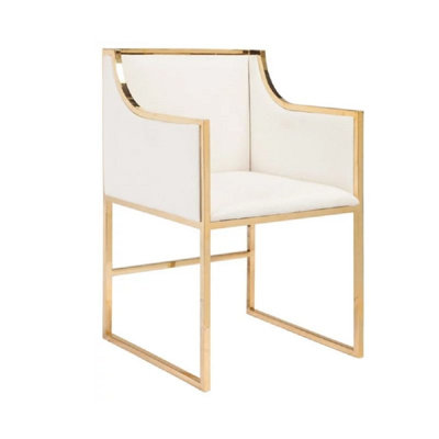 18'' H Velvet Upholstered Armchair