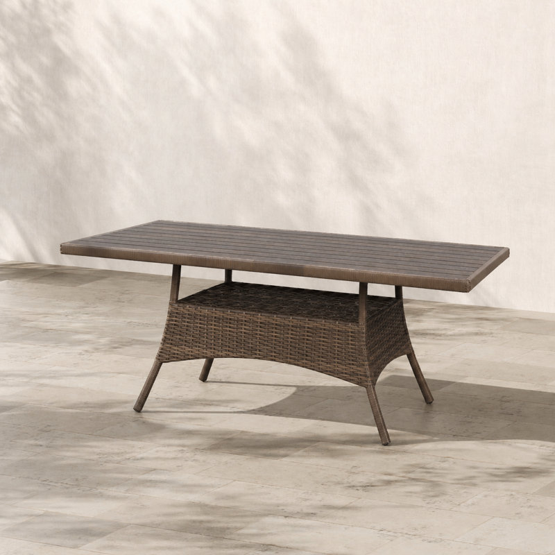 Outdoor Wicker Dining Table