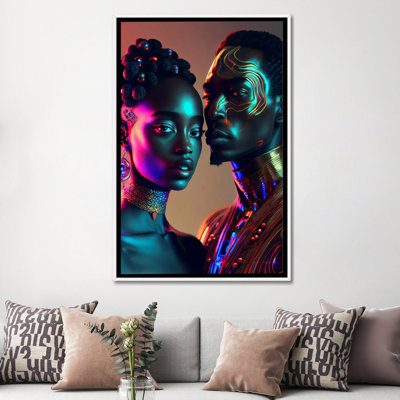 Afrofuturist Monarchie africaine, reine et roi II