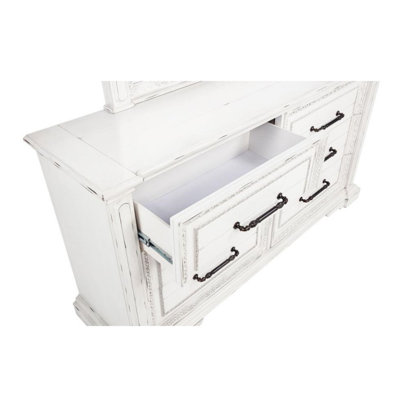 Commode 6 tiroirs avec miroir Camacho