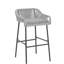 Tabouret de bar d'extérieur gris clair La Push, ensemble de 2