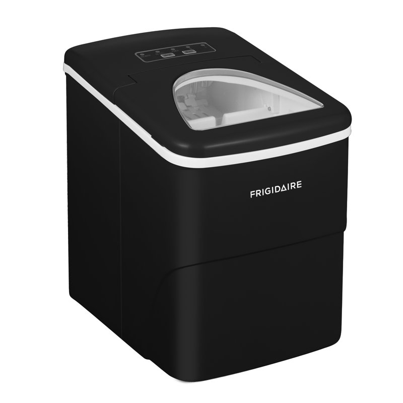 Frigidaire 26 lb Capacité Machine à glaçons de comptoir, machine à glaçons avec fenêtre transparente, Noir