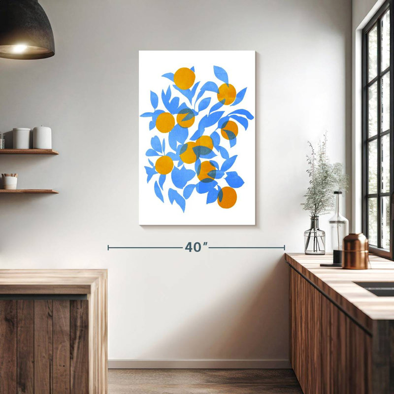 Yarlin Bright Tangerines I, 39" H x 26" W