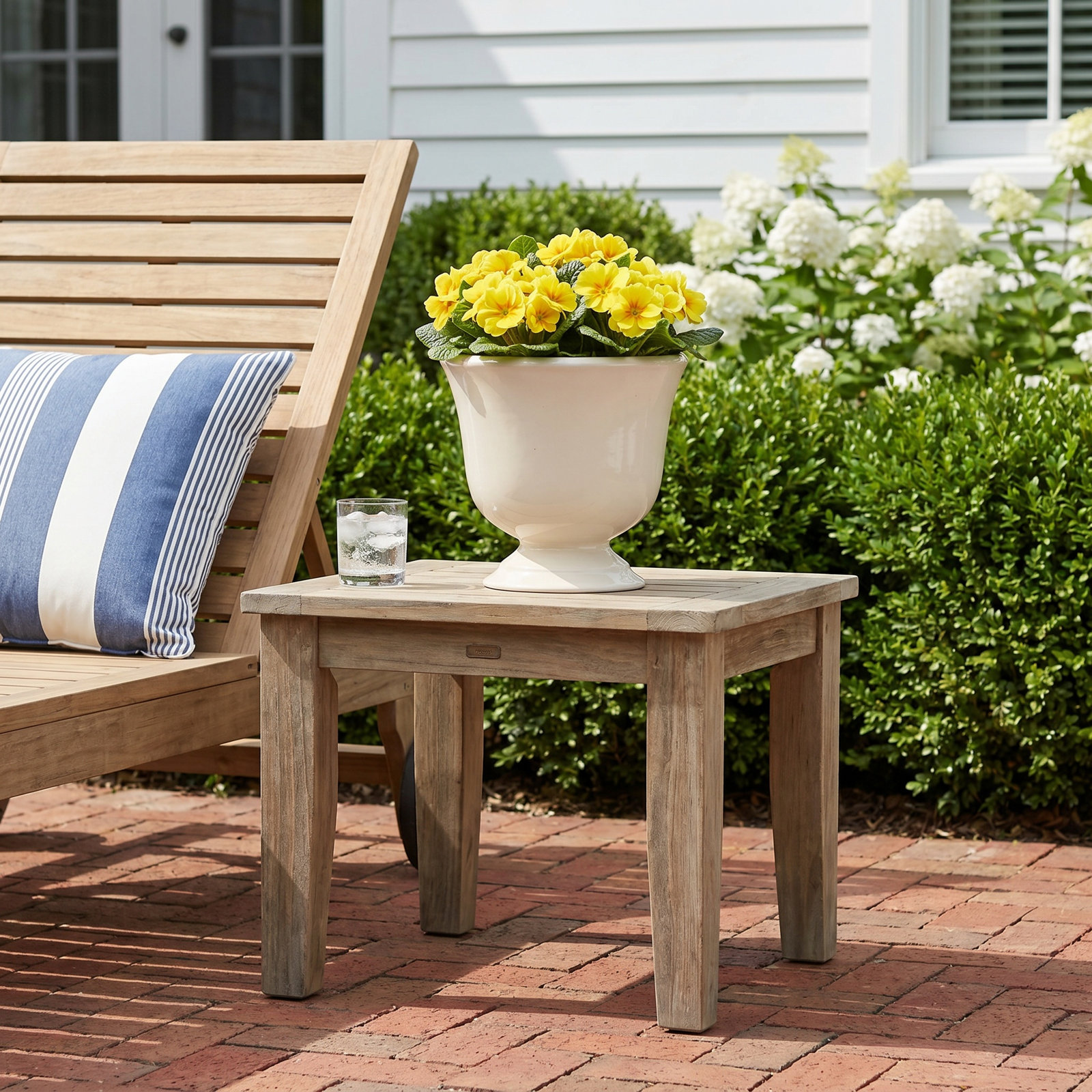 Kardi Ceramic Urn Planter, 6.75" H x 7" W x 7" D