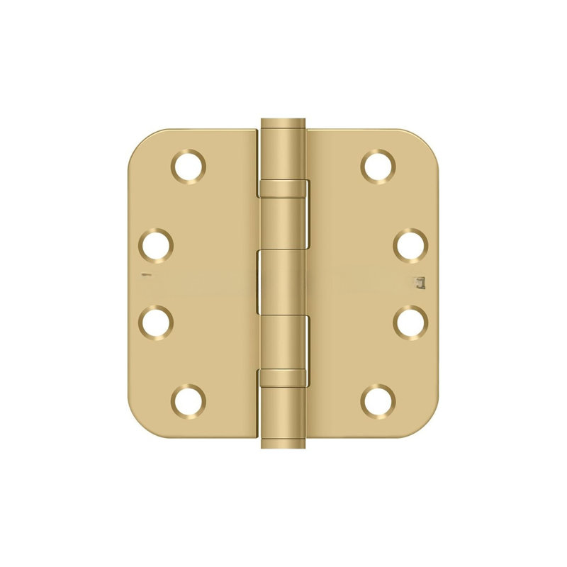 Steel Hinge, Brushed Brass, Steel