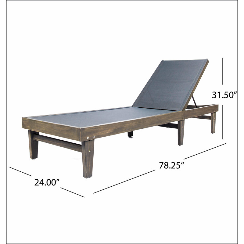 SUMMERLAND CHAISE LOUNGE, Dark Gray