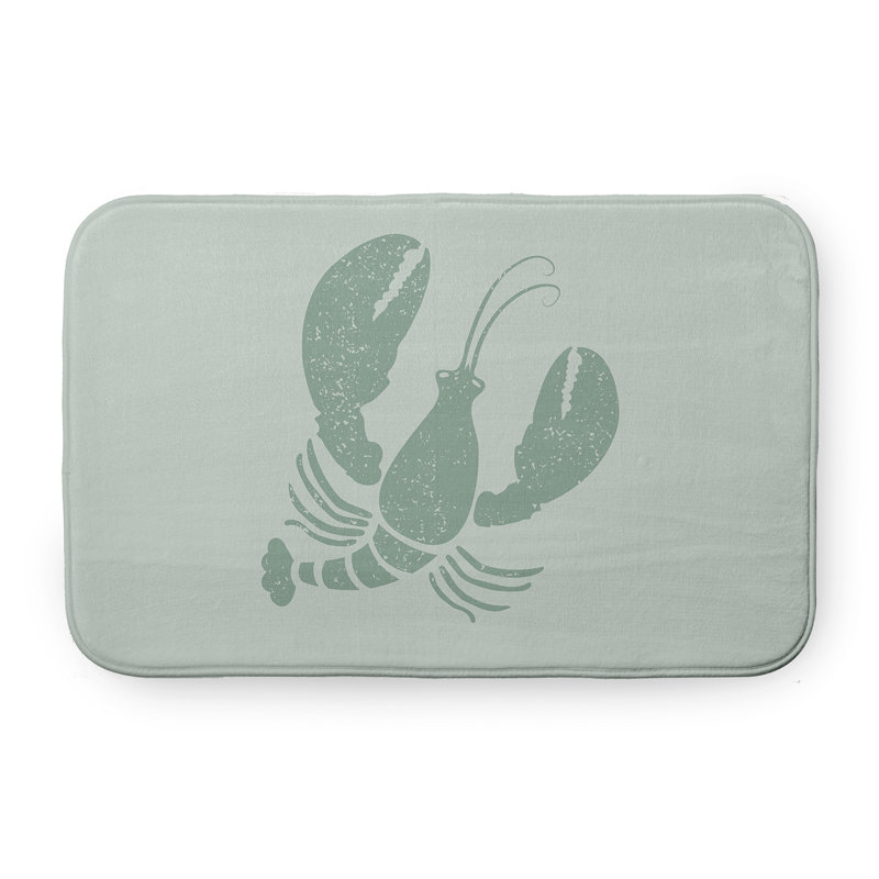 Tapis de bain Nautical Nights, L 17 po x L 24 po, Vert