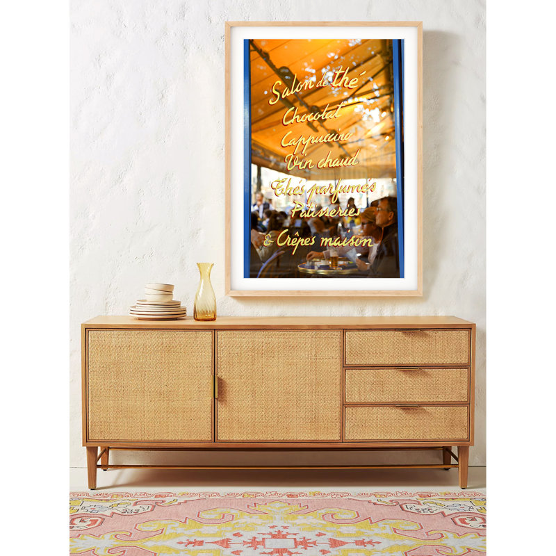 Marais Café, 40" H x 29" W, Black