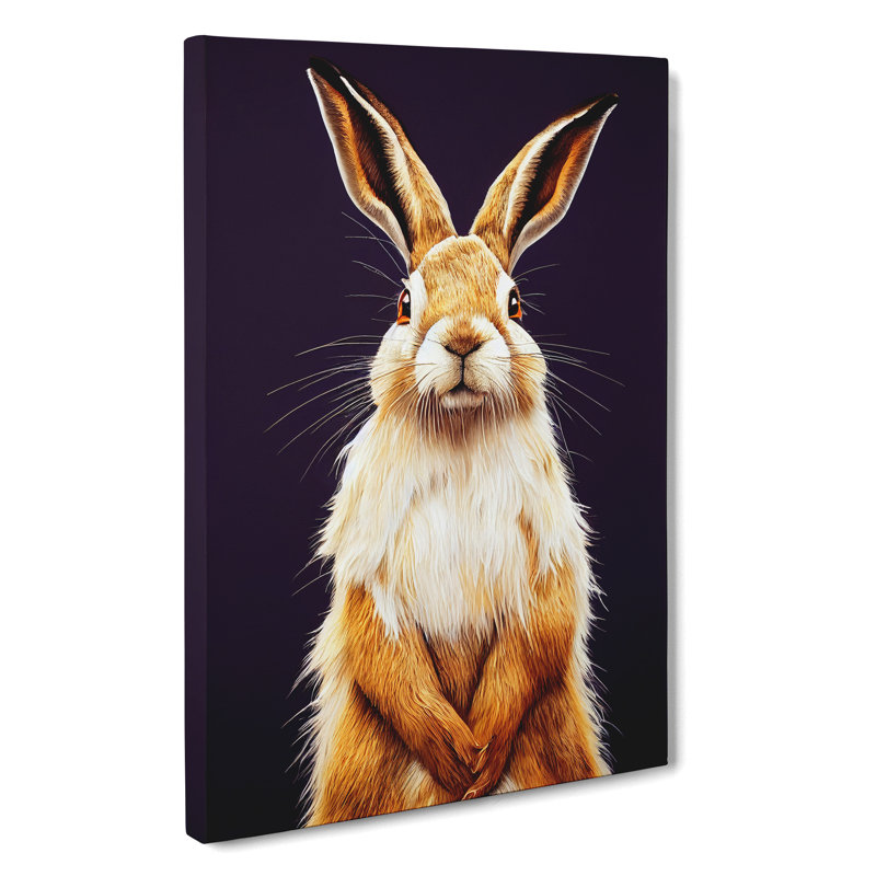Splendid Hare - Wrapped Canvas, 76cm H x 50cm W x 3cm D
