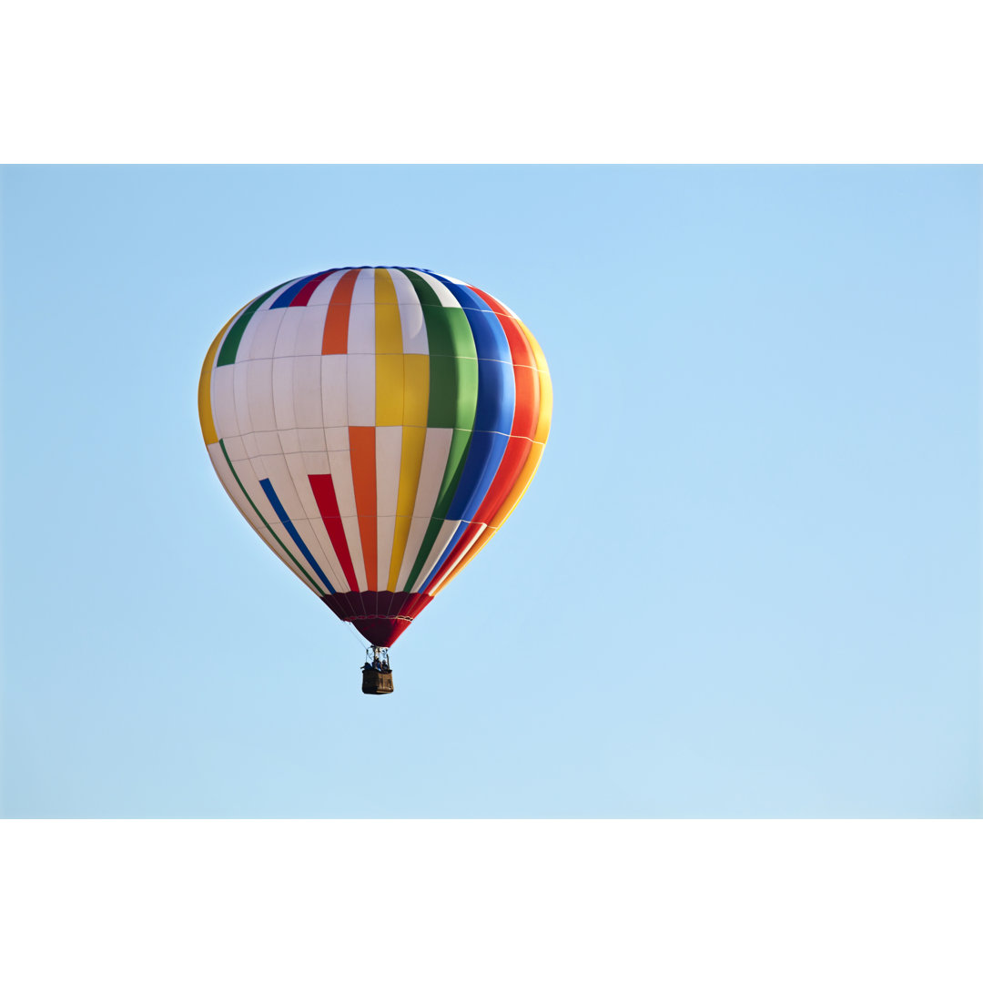 Bunter Heißluftballon - Leinwandbild