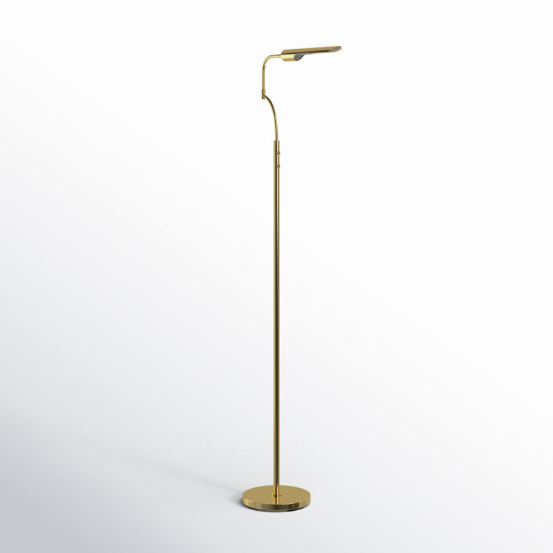 Mariner 66'' LED Task Floor Lamp, Antique Brass