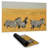 Herd of zebra - 14.00"x24.25" Desk mat