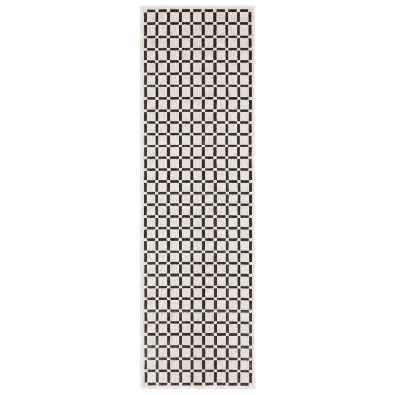 Tapis beige / noir Harlow, Rectangle 9 pi 10 po x 12 pi 10 po