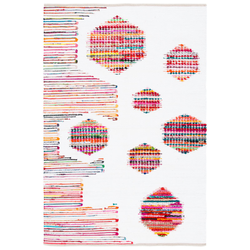 Tapis géométrique à tissage plat Montauk, Rectangle 5 pi x 8 pi