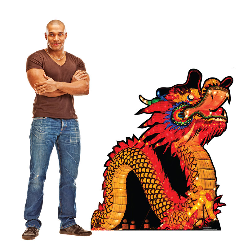 51'' Vibrant Chinese New Year Dragon Cardboard Standup