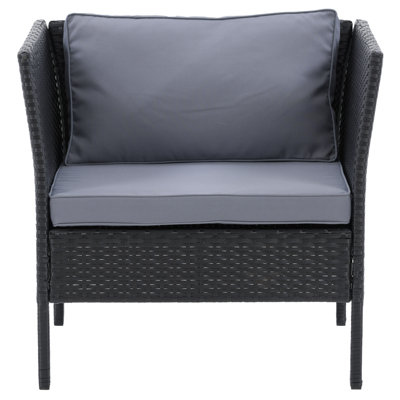 Chaise de patio avec coussins Abercromby