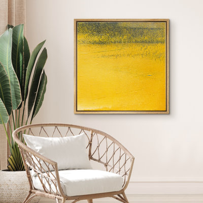 «Faded Yellow Textured Effect», impression sur toile