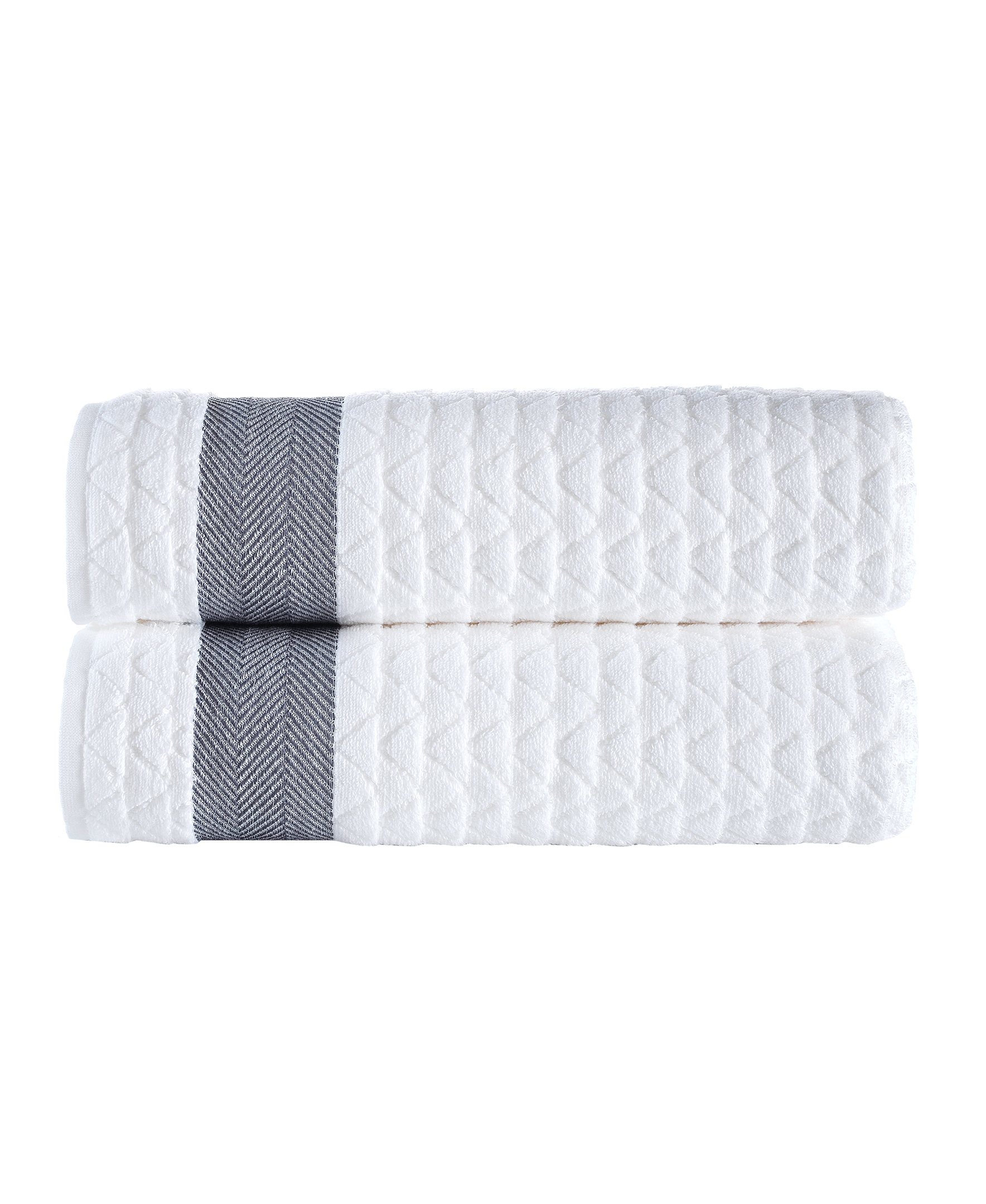 Luxury Herringbone Turkish Bath Towels