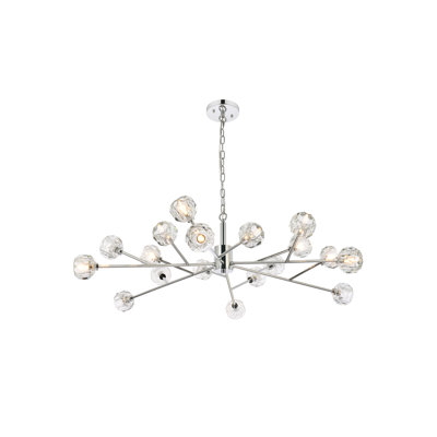 Luminaire suspendu sphérique spoutnik 18 lumières Lavere