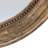 Monroe Round Carved Wood Framed Wall Mirror with Hobnail Detail