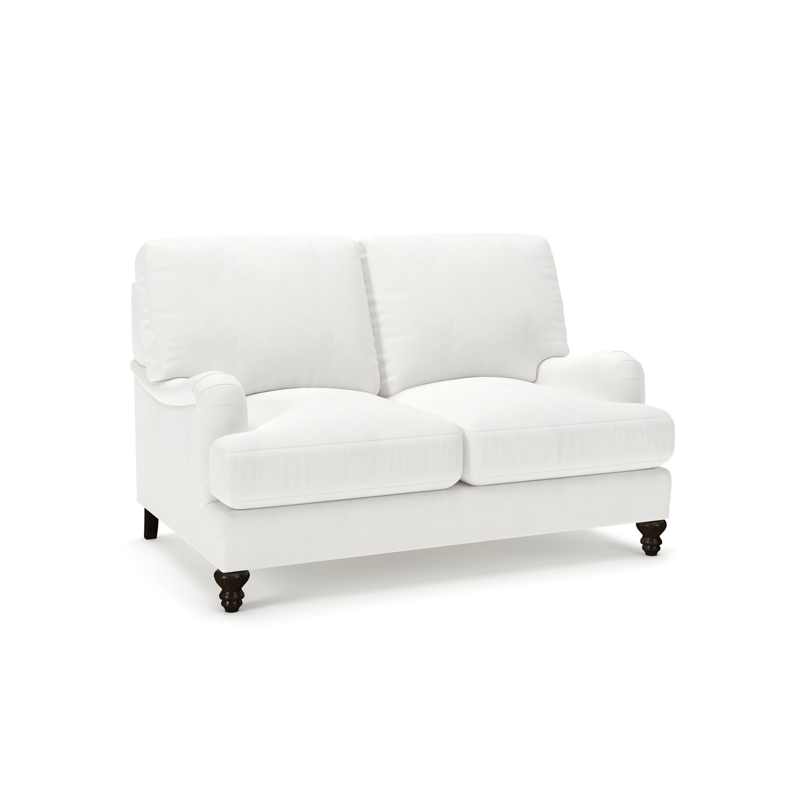 Walters 59'' Upholstered Loveseat, Classic Bleach White Twill