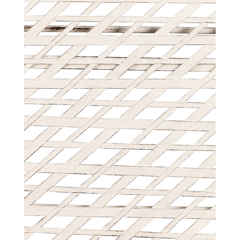 Table bistro en fer Barcelona par Chivari, Blanc antique