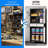 71" H Rolling Tool Storage Cabinet With Pegboard And 2 Drawers,metal Garage Storage Cabinet With Wheels And Doors For Garage, Warehouse,home,required Assembly,Black-2102809283