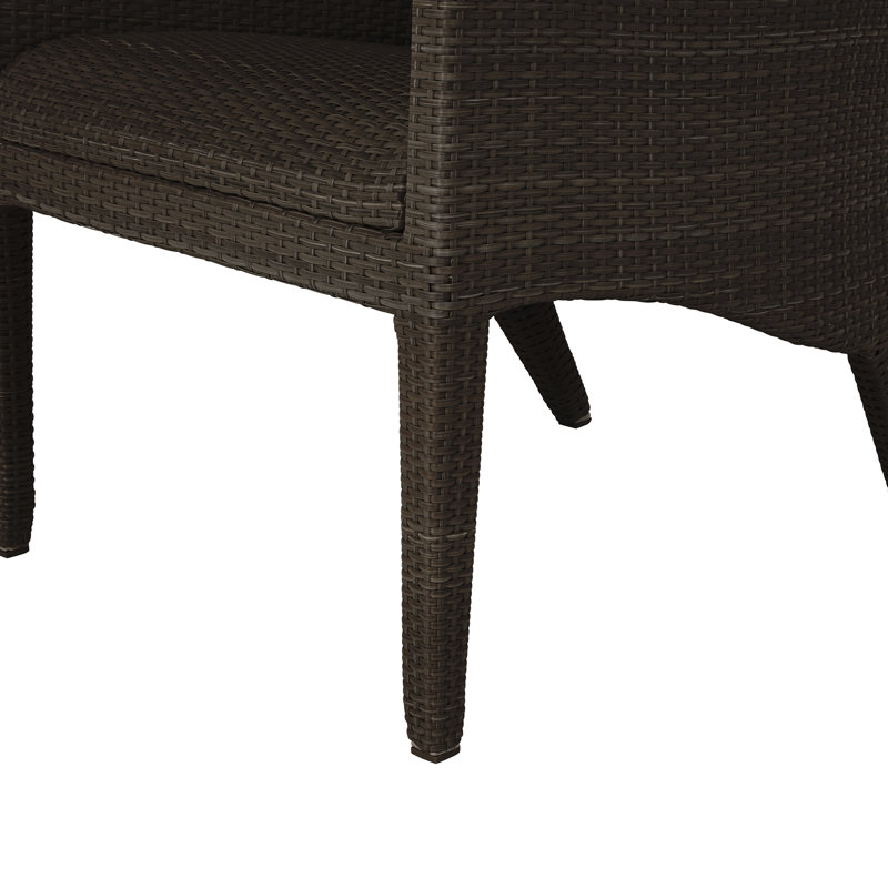 Athena Plus Patio Lounge Chair, Black Walnut