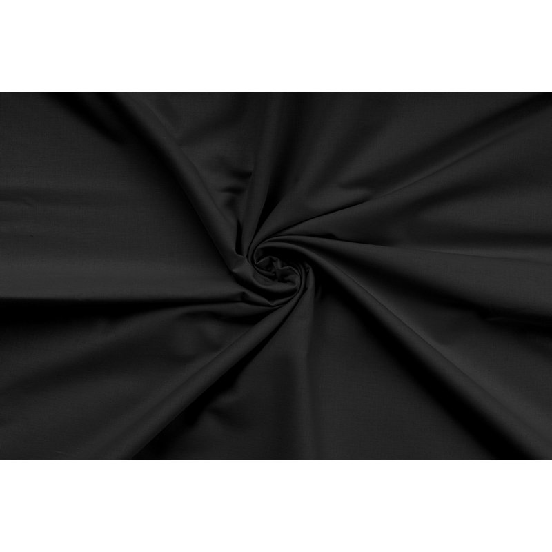 Luxury Black Ranforce Single Quilt Cover Set, 61 x 87 | 100% Cotton, 155 Thread Count, Includes 31.5 x 31.5 Pillowcase | Durable Button Closure, Machine Washable at 86°F | Soft, Comfortable Bedding for Stylish Bedrooms