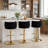Swivel Adjustable Height Velvet Bar Stool-1220418878-1220418869
