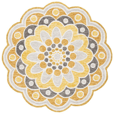 Tapis en laine touffeté à la main Lynd Novelty